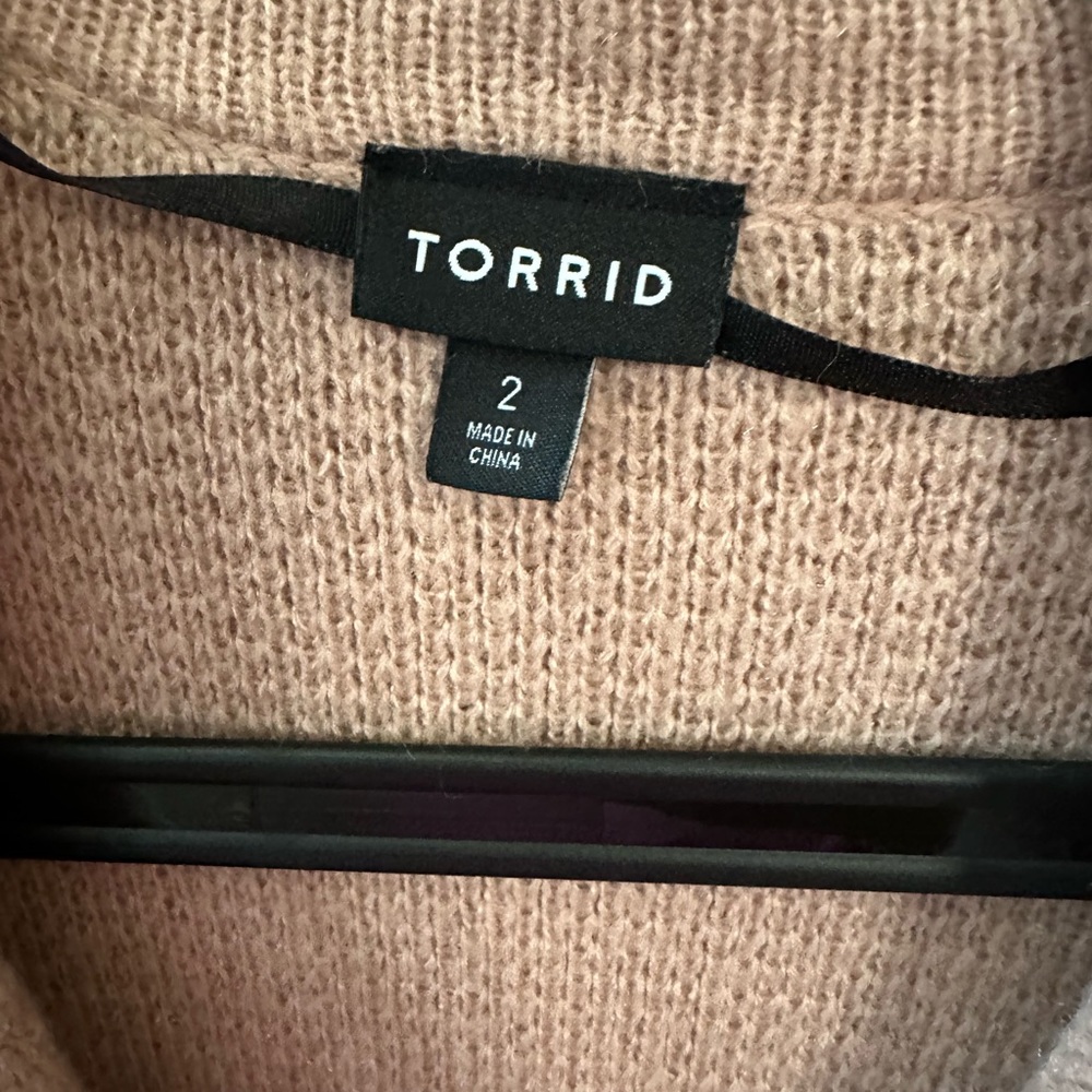 Torrid Beige / Black Colorblock Button Front Card… - image 7
